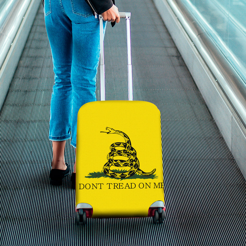 Don't Tread On Me Gadsden Flag Print Luggage Cover