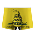 Don't Tread On Me Gadsden Flag Print Men's Boxer Briefs