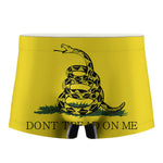 Don't Tread On Me Gadsden Flag Print Men's Boxer Briefs