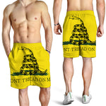 Don't Tread On Me Gadsden Flag Print Men's Shorts