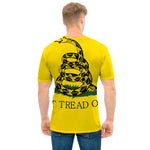 Don't Tread On Me Gadsden Flag Print Men's T-Shirt