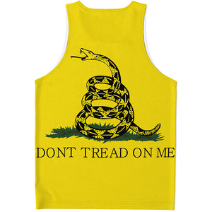 Don't Tread On Me Gadsden Flag Print Men's Tank Top