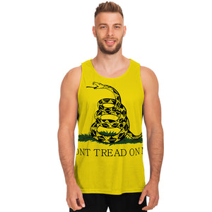 Don't Tread On Me Gadsden Flag Print Men's Tank Top