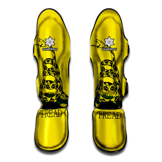 Don't Tread On Me Gadsden Flag Print Muay Thai Shin Guard