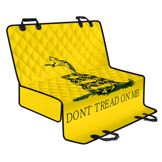 Don't Tread On Me Gadsden Flag Print Pet Car Back Seat Cover