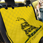 Don't Tread On Me Gadsden Flag Print Pet Car Back Seat Cover
