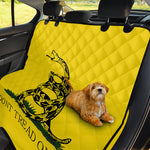 Don't Tread On Me Gadsden Flag Print Pet Car Back Seat Cover