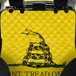 Don't Tread On Me Gadsden Flag Print Pet Car Back Seat Cover