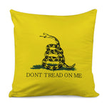 Don't Tread On Me Gadsden Flag Print Pillow Cover