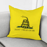 Don't Tread On Me Gadsden Flag Print Pillow Cover