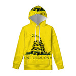 Don't Tread On Me Gadsden Flag Print Pullover Hoodie