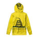 Don't Tread On Me Gadsden Flag Print Pullover Hoodie