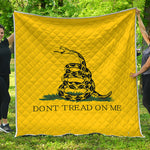 Don't Tread On Me Gadsden Flag Print Quilt