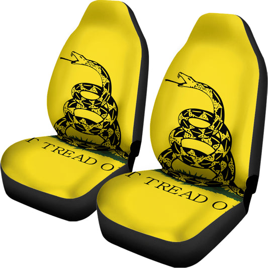 Don't Tread On Me Gadsden Flag Print Universal Fit Car Seat Covers