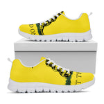 Don't Tread On Me Gadsden Flag Print White Sneakers