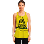 Don't Tread On Me Gadsden Flag Print Women's Racerback Tank Top