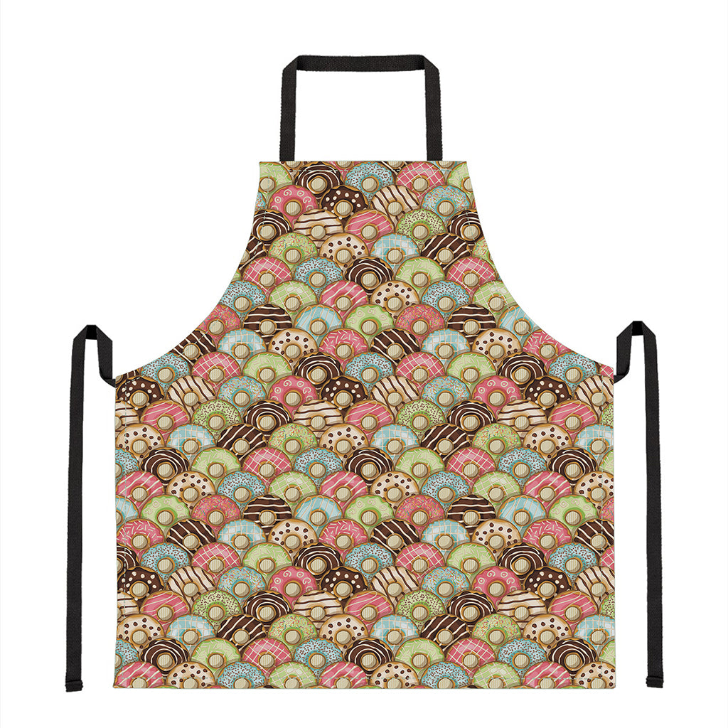 Donuts Pattern Print Apron