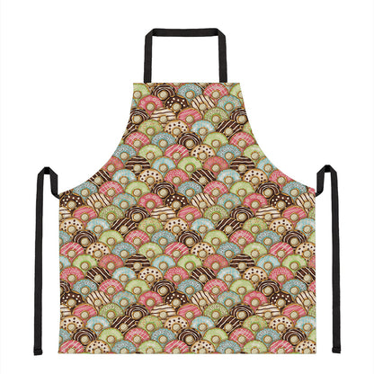 Donuts Pattern Print Apron