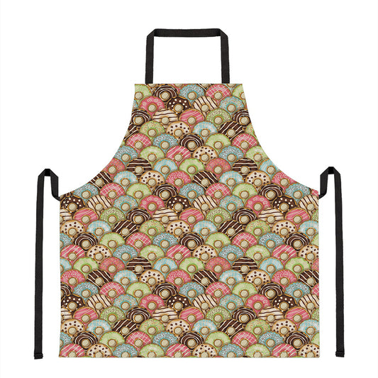 Donuts Pattern Print Apron