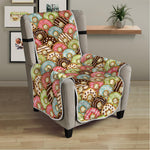 Donuts Pattern Print Armchair Protector