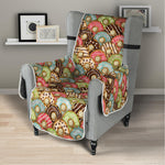 Donuts Pattern Print Armchair Protector