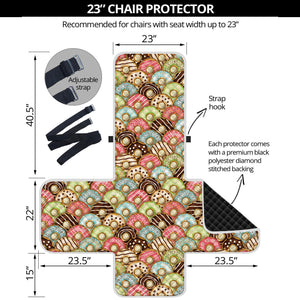 Donuts Pattern Print Armchair Protector