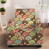 Donuts Pattern Print Armchair Slipcover