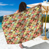 Donuts Pattern Print Beach Sarong Wrap