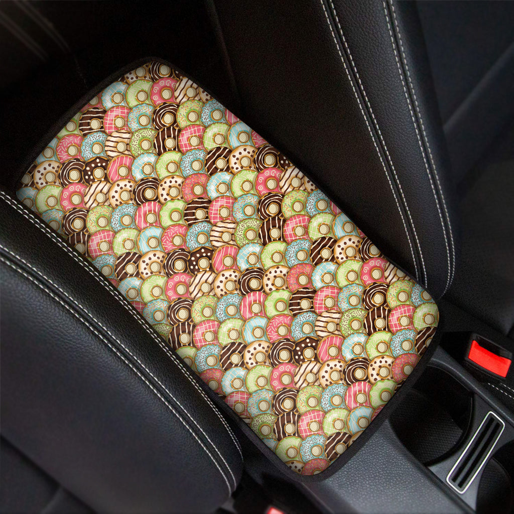 Donuts Pattern Print Car Center Console Cover