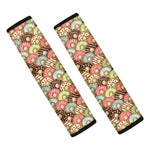 Donuts Pattern Print Car Seat Belt Covers