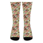 Donuts Pattern Print Crew Socks