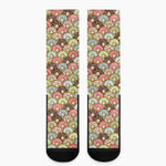 Donuts Pattern Print Crew Socks