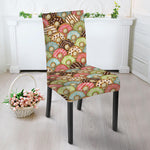 Donuts Pattern Print Dining Chair Slipcover