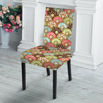 Donuts Pattern Print Dining Chair Slipcover