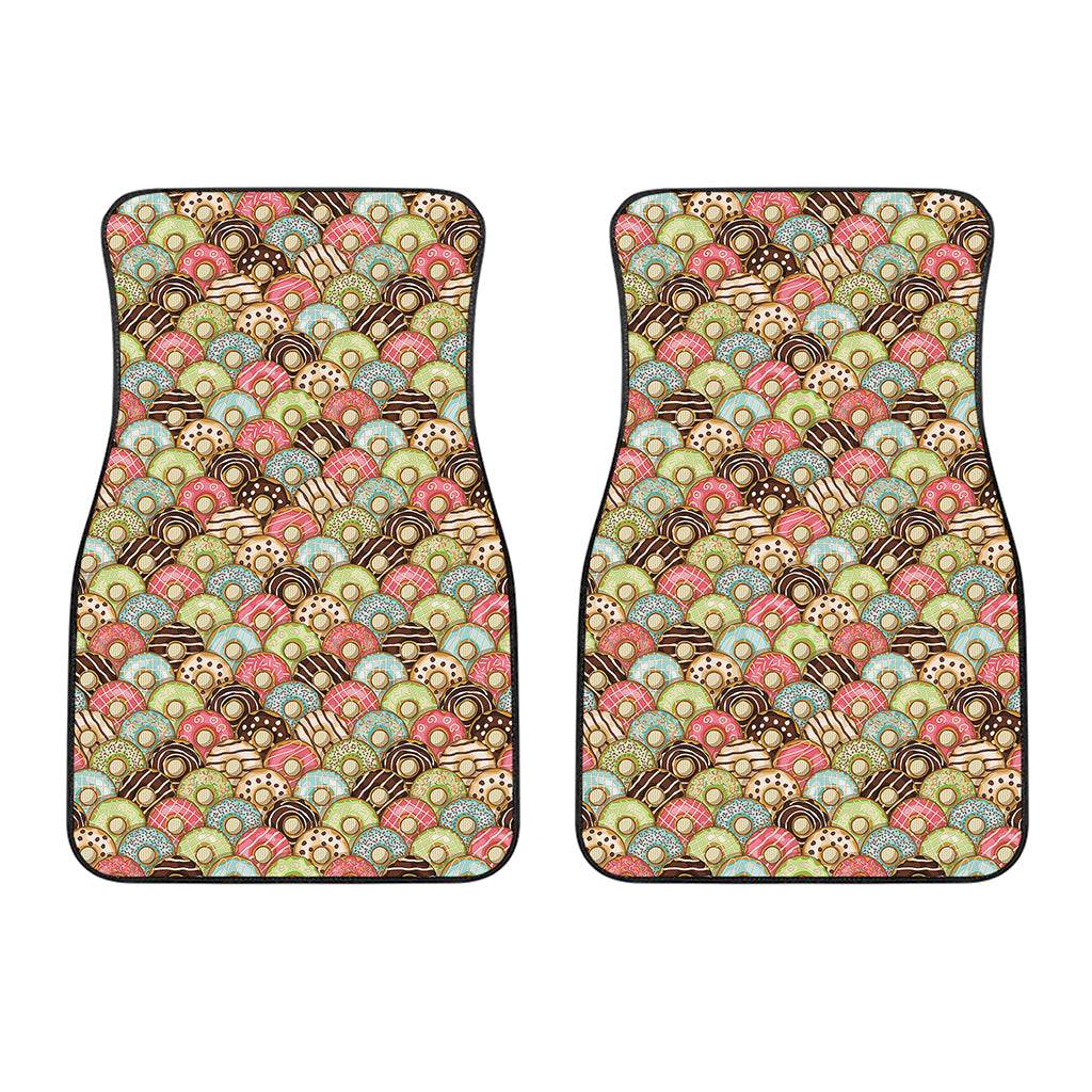 Donuts Pattern Print Front Car Floor Mats