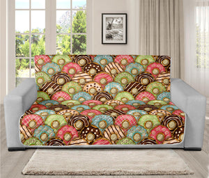 Donuts Pattern Print Futon Protector