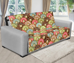 Donuts Pattern Print Futon Protector