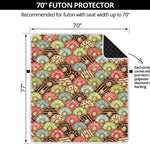 Donuts Pattern Print Futon Protector