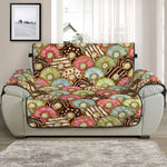 Donuts Pattern Print Half Sofa Protector