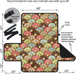 Donuts Pattern Print Half Sofa Protector