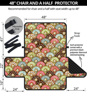 Donuts Pattern Print Half Sofa Protector