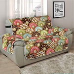 Donuts Pattern Print Half Sofa Protector