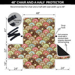 Donuts Pattern Print Half Sofa Protector