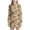 Donuts Pattern Print Hoodie Dress