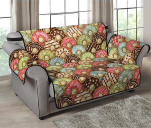 Donuts Pattern Print Loveseat Protector