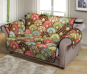 Donuts Pattern Print Loveseat Protector