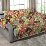 Donuts Pattern Print Loveseat Protector