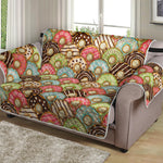 Donuts Pattern Print Loveseat Protector