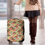 Donuts Pattern Print Luggage Cover