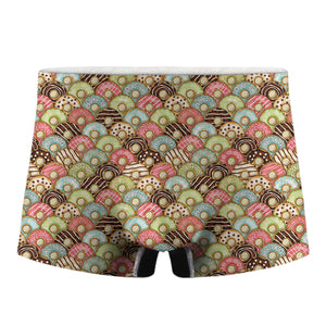 Donuts Pattern Print Men's Boxer Briefs